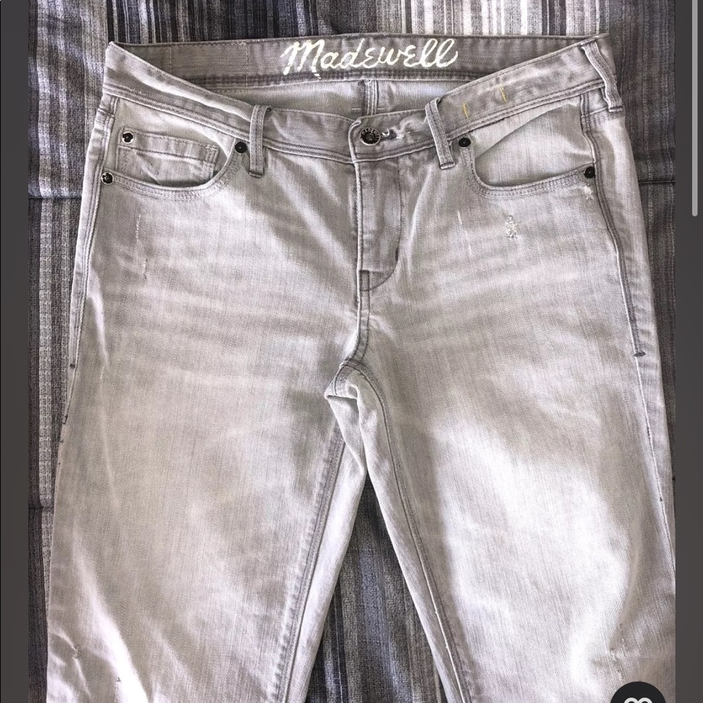 Men’s NWOT MADEWELL 29x32 Rail Straight Grey Denim Jeans